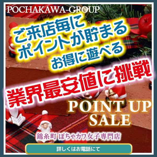 ちょっと早目のクリスマスプレゼントPOINT UP SALE！