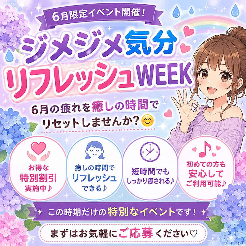 ジメジメ気分リフレッシュWEEK