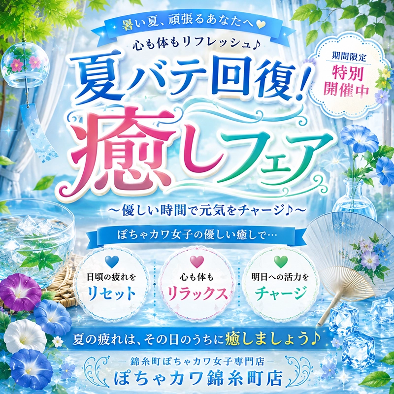 ✨ 夏バテ回復！癒しフェア開催 ✨